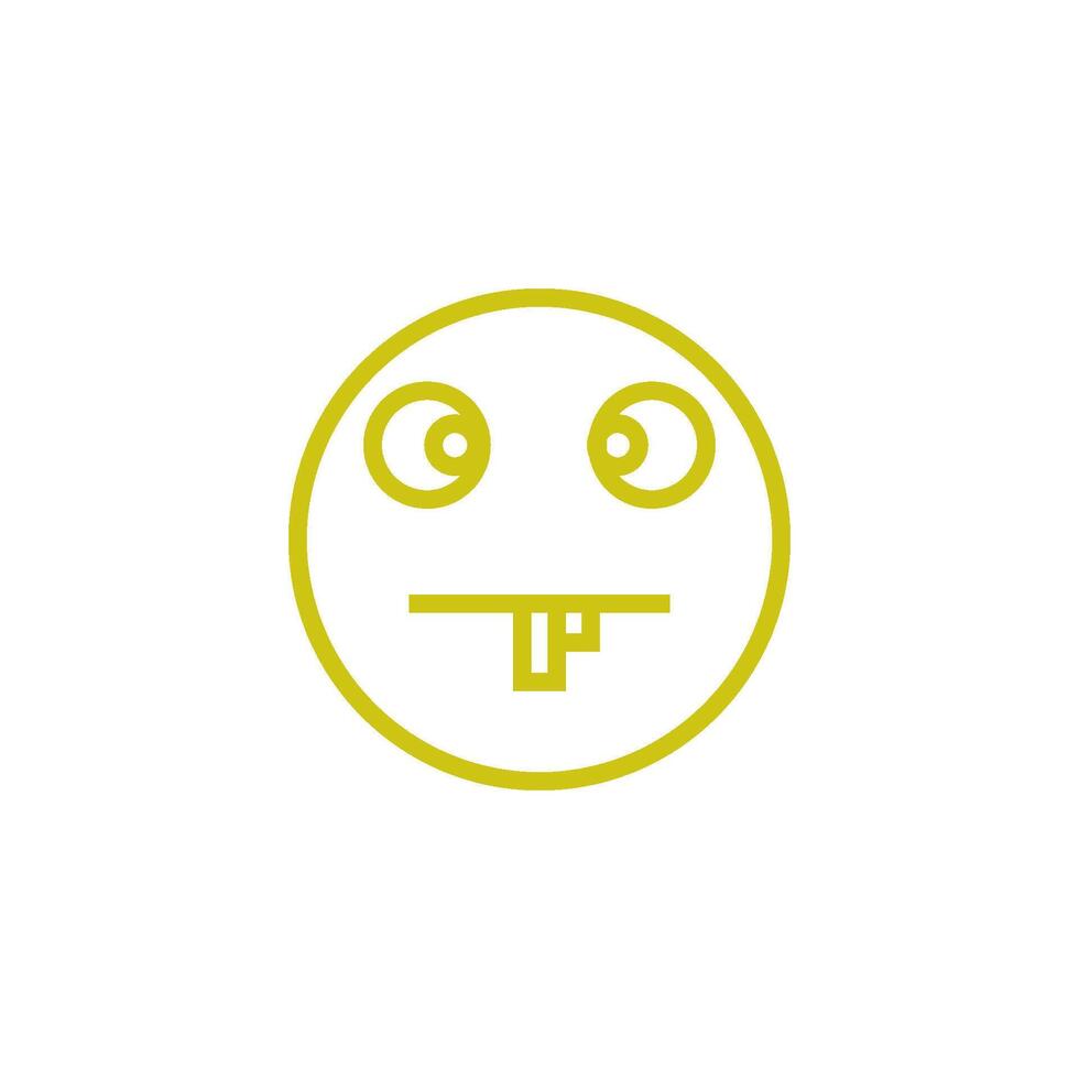 emoji stupid of smile icon vector design template