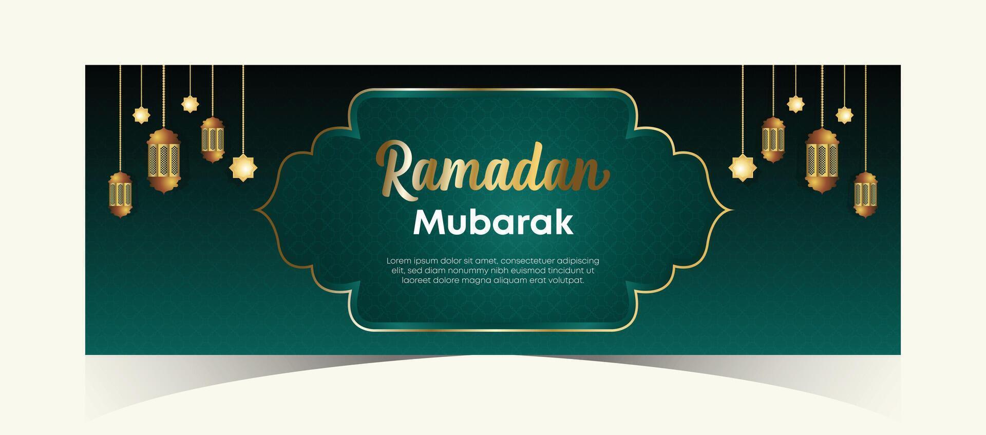 Ramadan Kareem Web Background Super Sale Banner with Podium for Display of product. Ramadan Mega Big Sale Promotion Poster and Social Media Post. Islamic Special Offer Promotion Banner Design Template vector