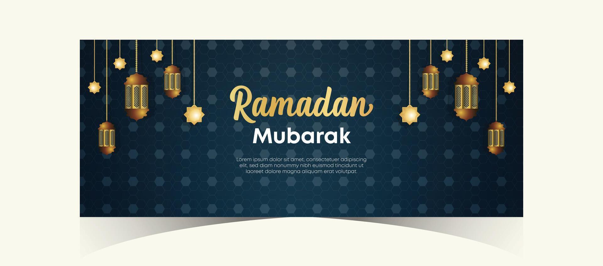 Ramadán kareem web antecedentes súper rebaja bandera con podio para monitor de producto. Ramadán mega grande rebaja promoción póster y social medios de comunicación correo. islámico especial oferta promoción bandera diseño modelo vector