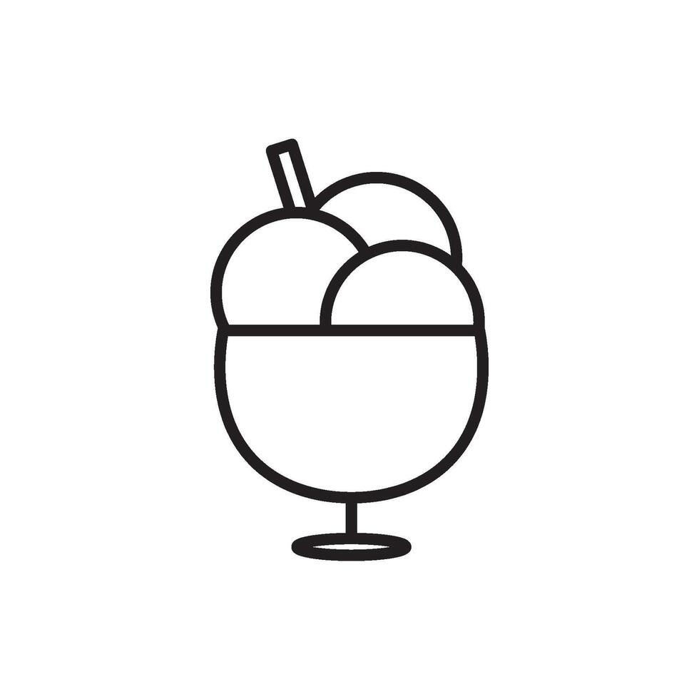 ice cream icon design vector templates
