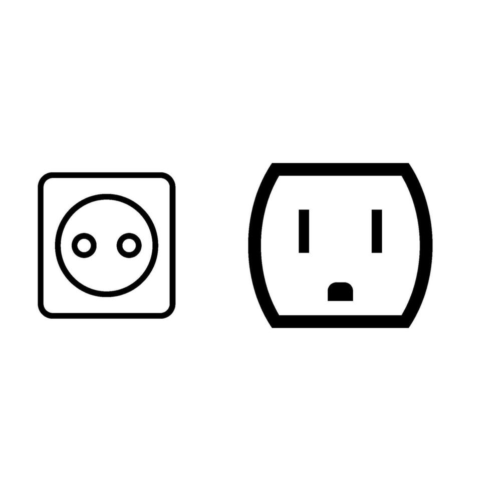 electric socket icon vector design template