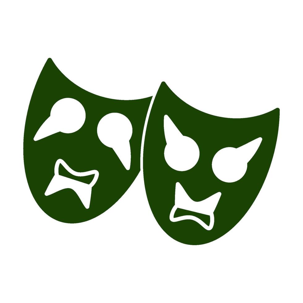 theater mask icon vector design templates