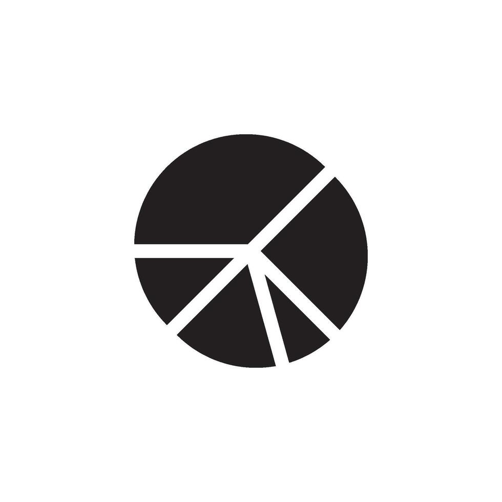 pie chart icon vector design template