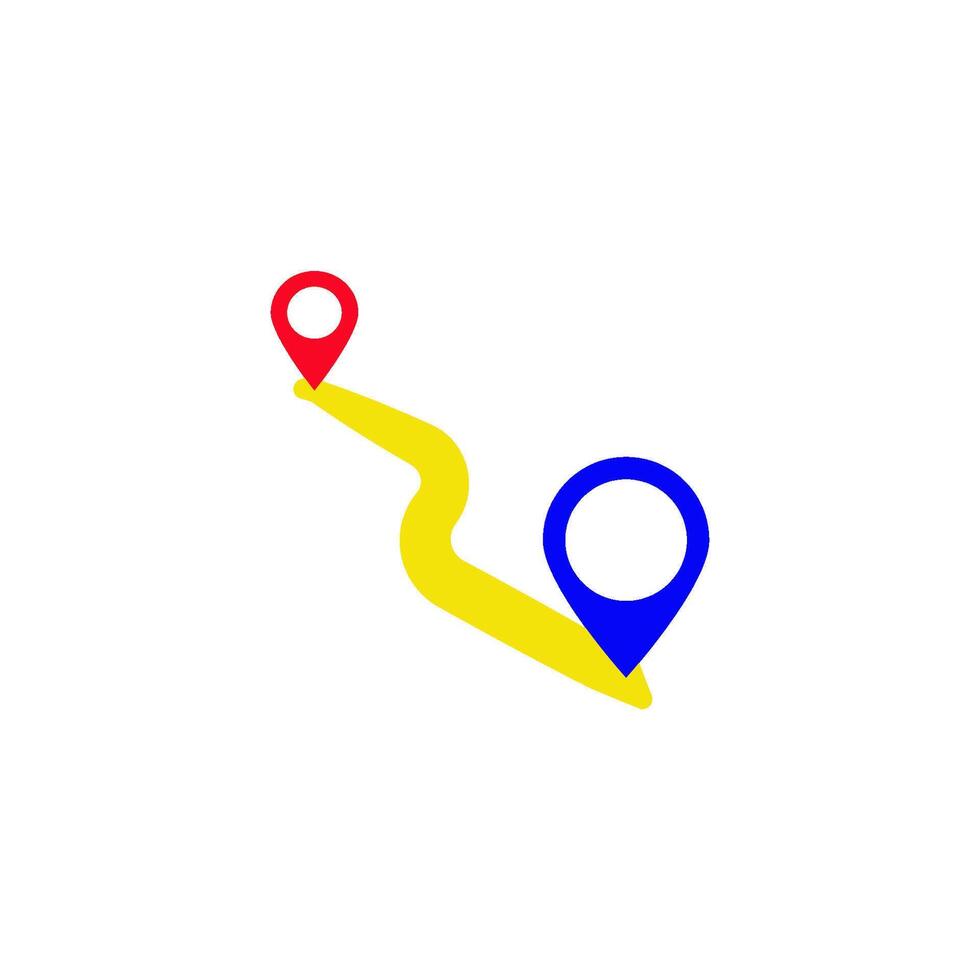 distance icon vector design templates simple
