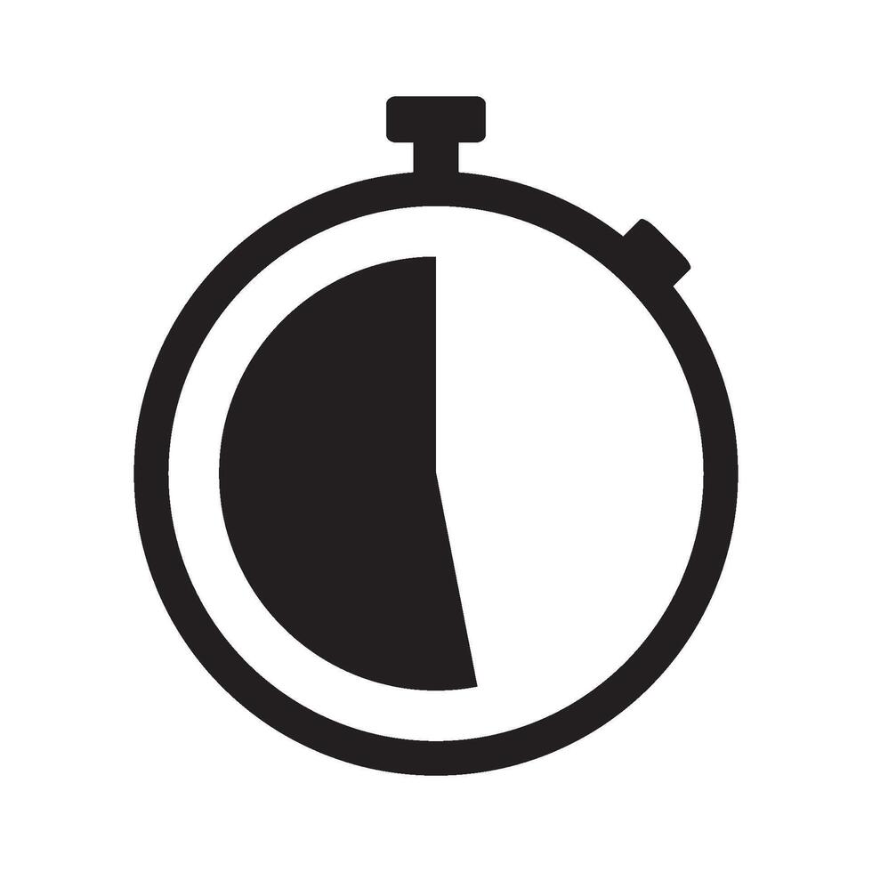 reloj detener icono vector diseño modelo