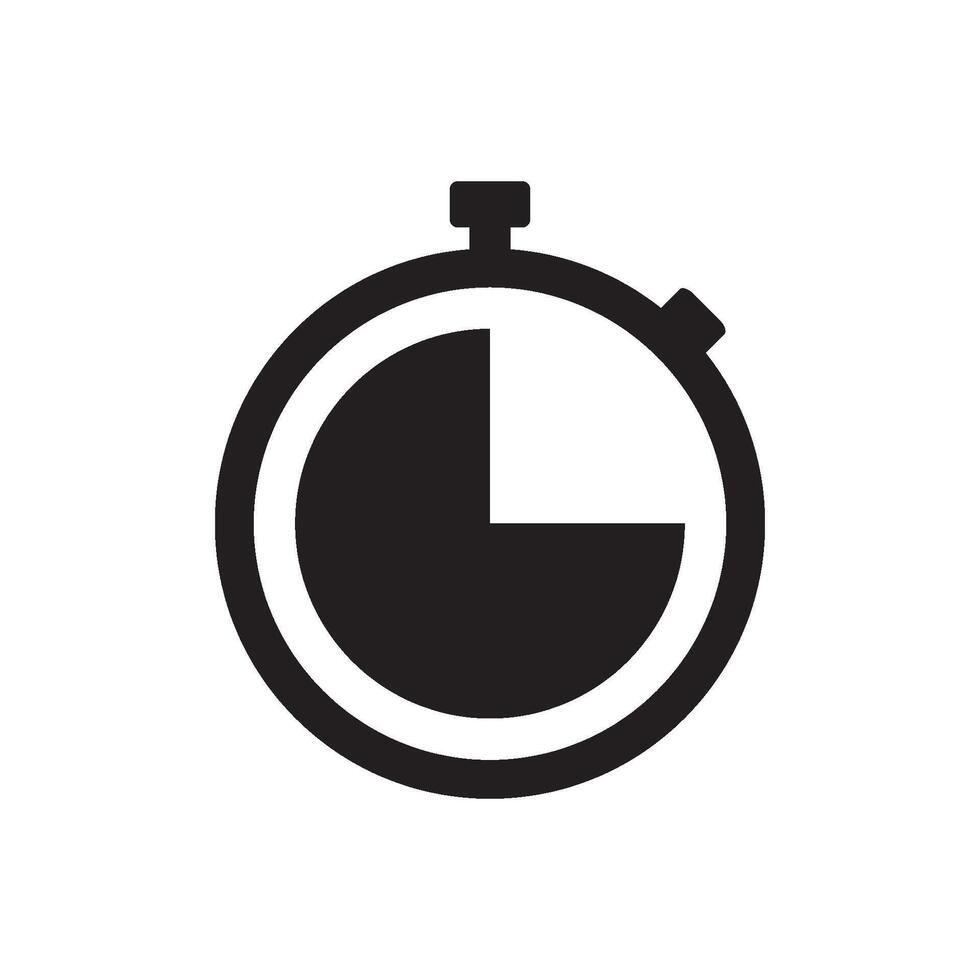 reloj detener icono vector diseño modelo