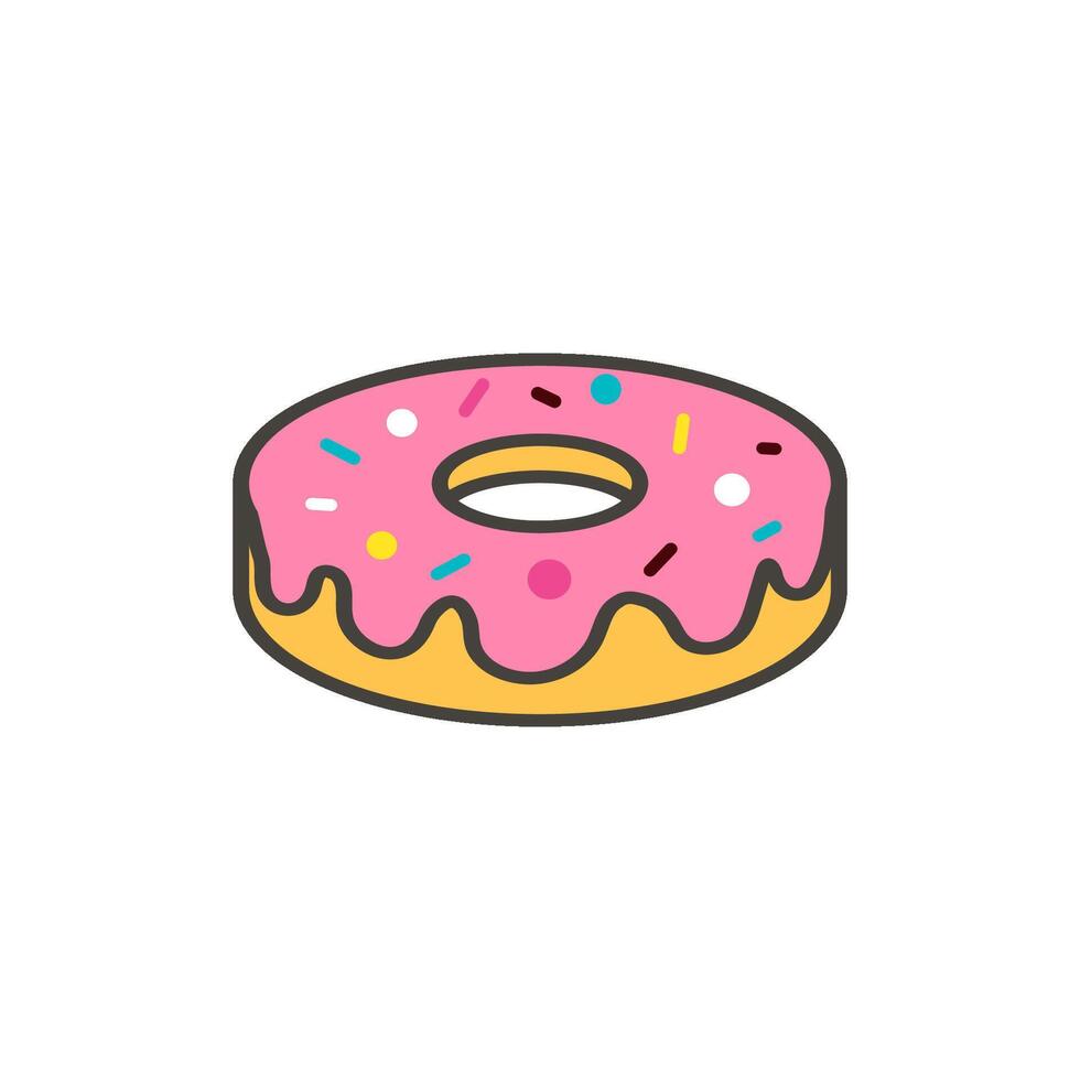 rosquillas icono vector diseño plantillas sencillo