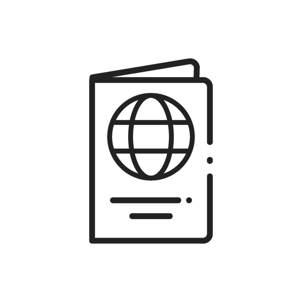 passport icon vector design template