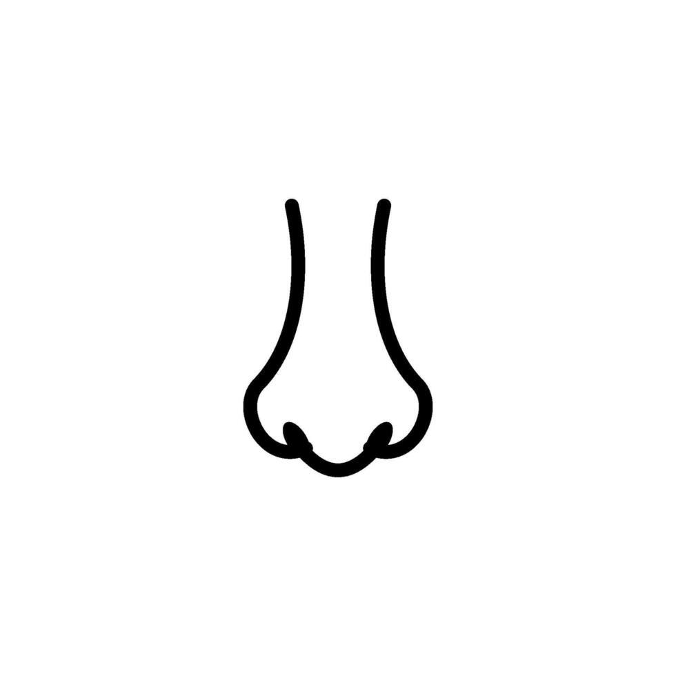 nose icon vector design template simple
