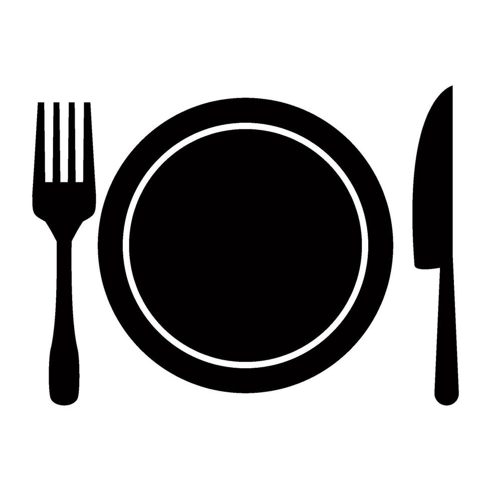 spoon and fork icon vector design template