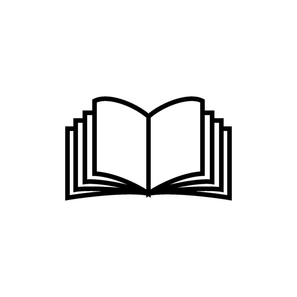 open book icon vector design template simple