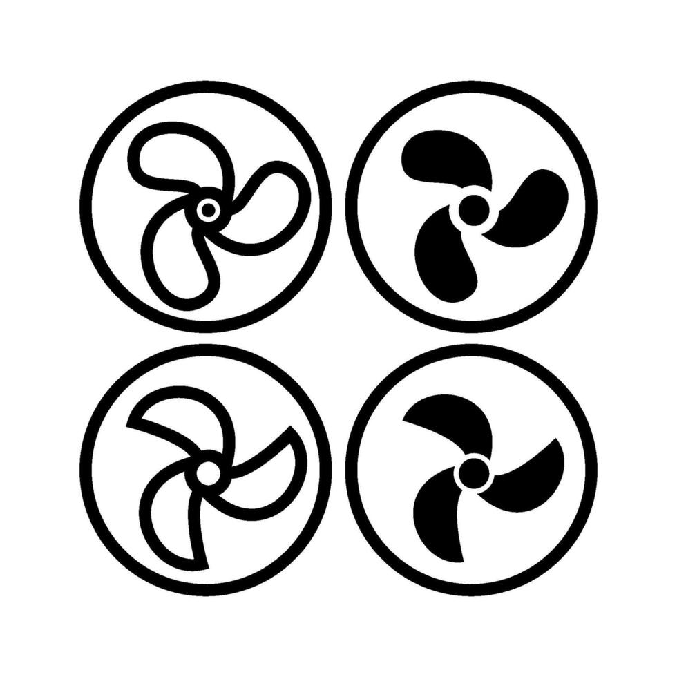 electric fan icon design templates simple vector