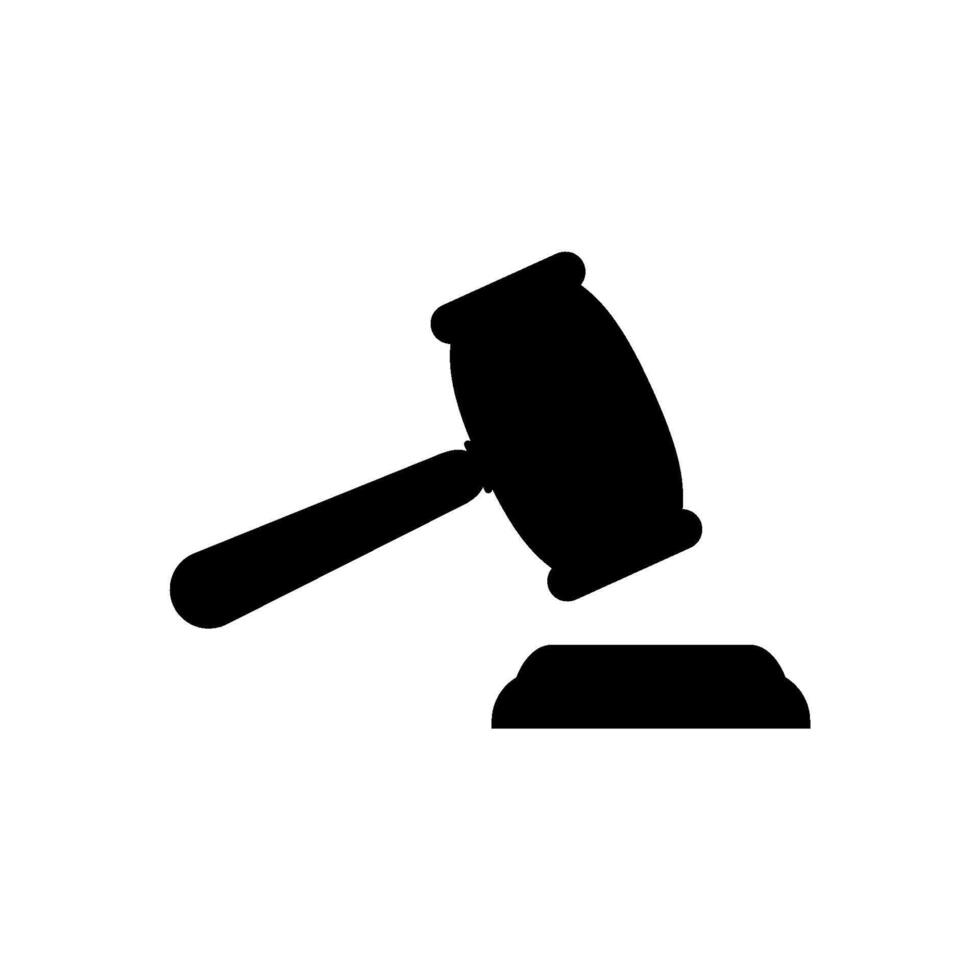 Judge gavel icon vector design template