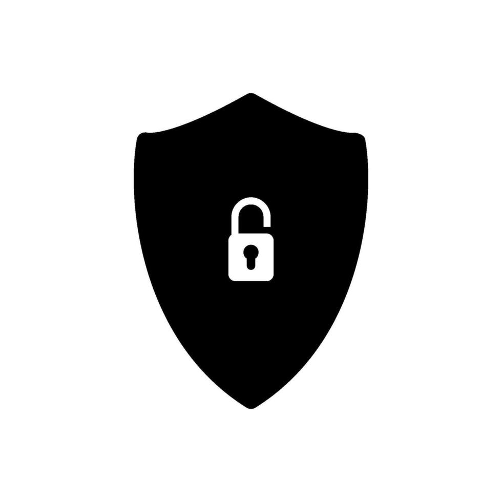 shield and lock Icon Vector Design Template