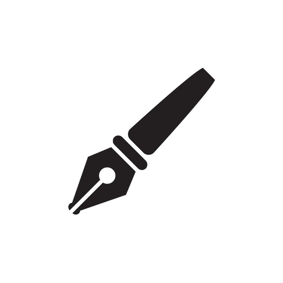 fountain pen icon vector design templates