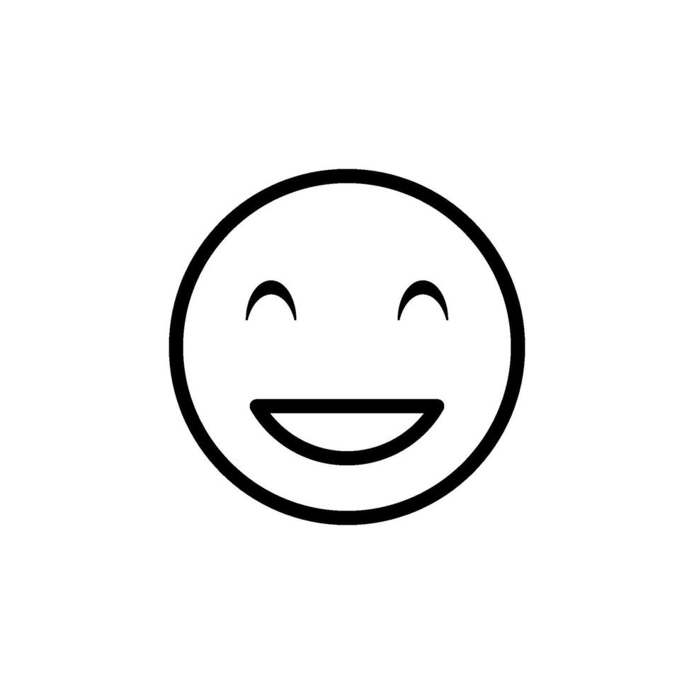 emoji estúpido de sonrisa icono vector diseño modelo