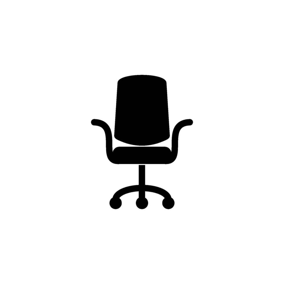 oficina silla icono vector diseño plantillas