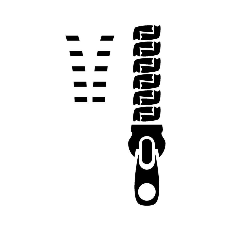 zipper icon vector design template
