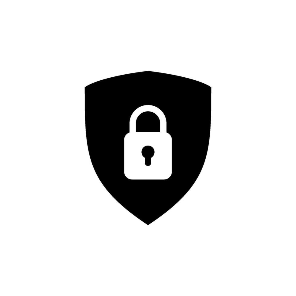 shield and lock Icon Vector Design Template