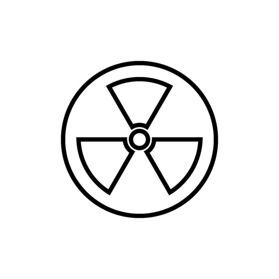 nuclear icon vector design template