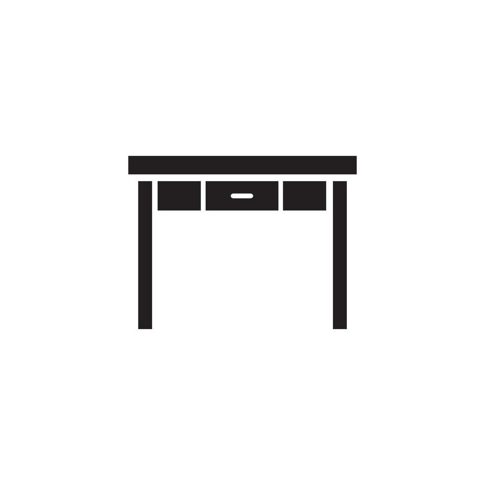 mueble mesa icono vector diseño modelo