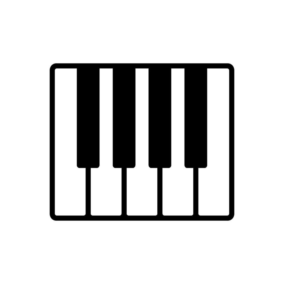 piano keyboard icon vector design template