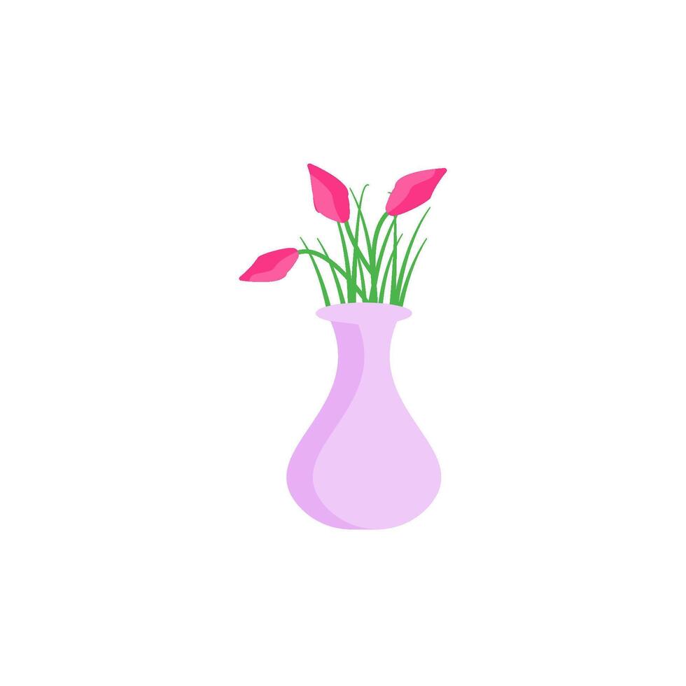 flower vase icon vector design templates