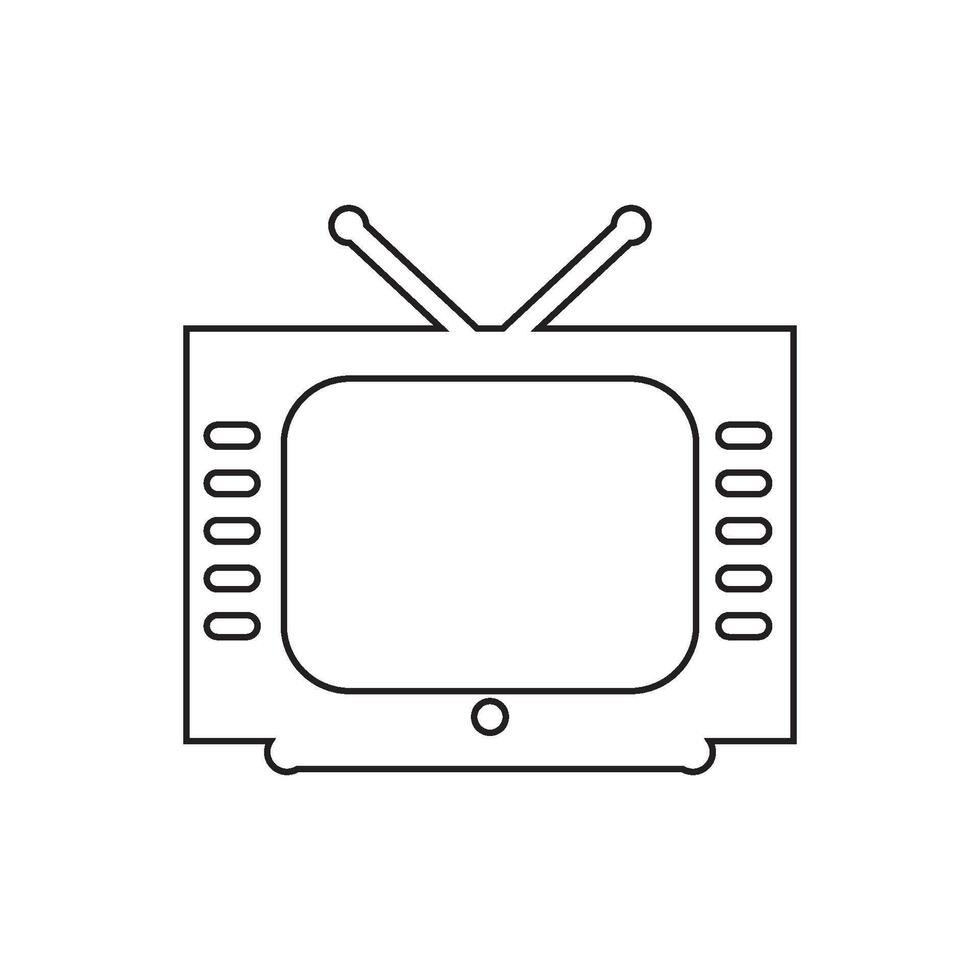 televisión icono vector diseño plantillas
