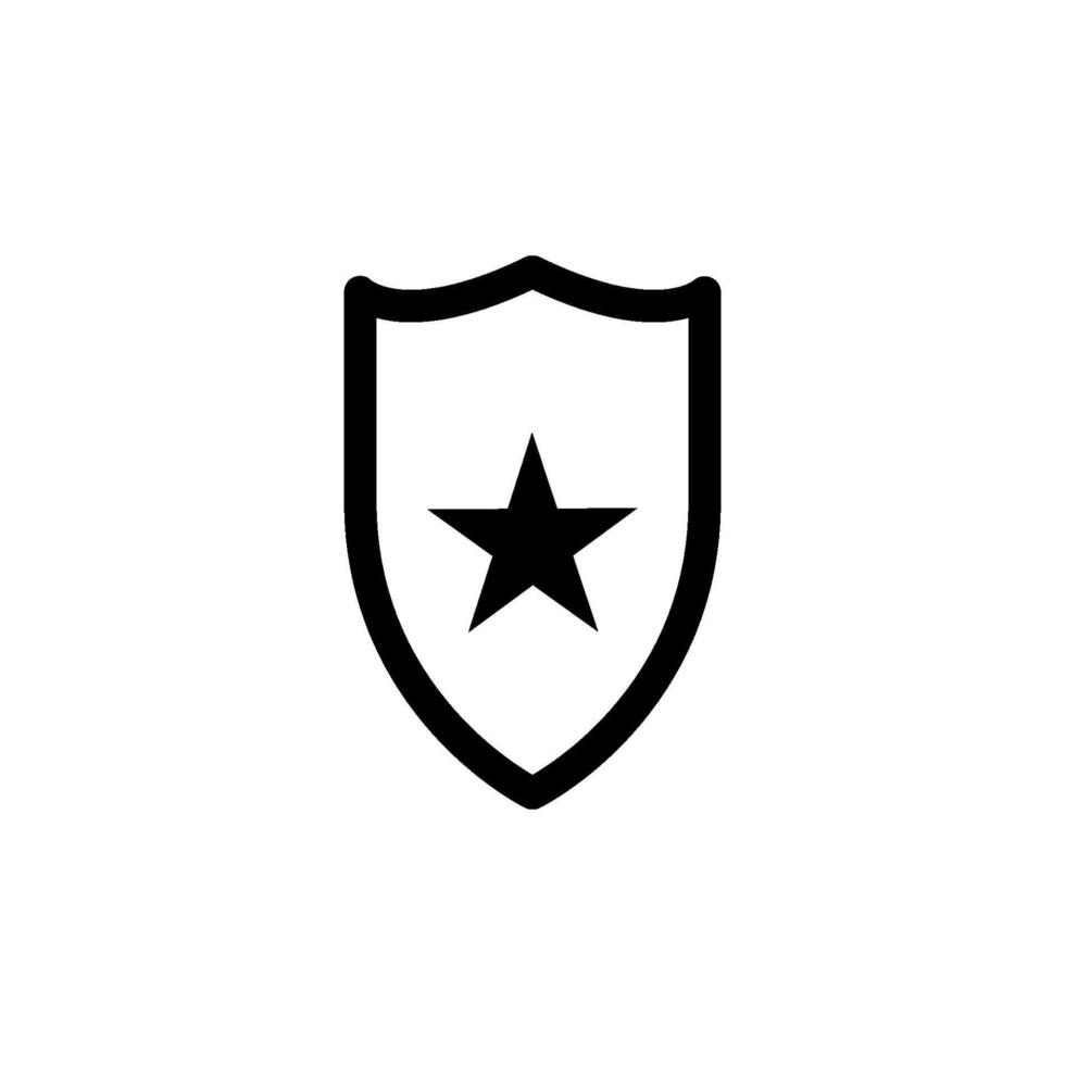 star shield Icon Vector Design Template