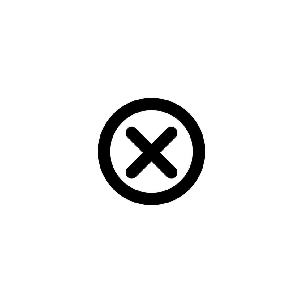 reject icon vector design templates