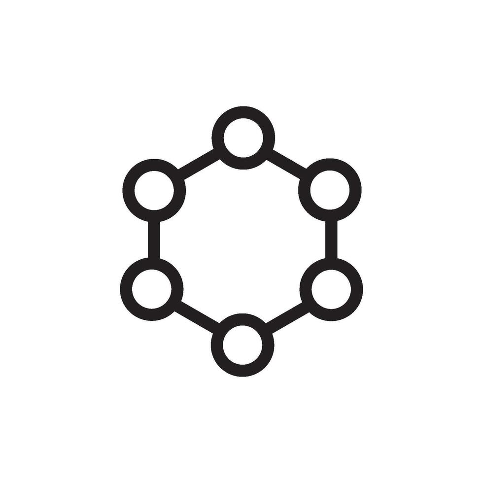 molecule icon vector design template