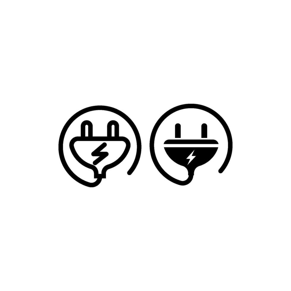 plug cable icon vector design template
