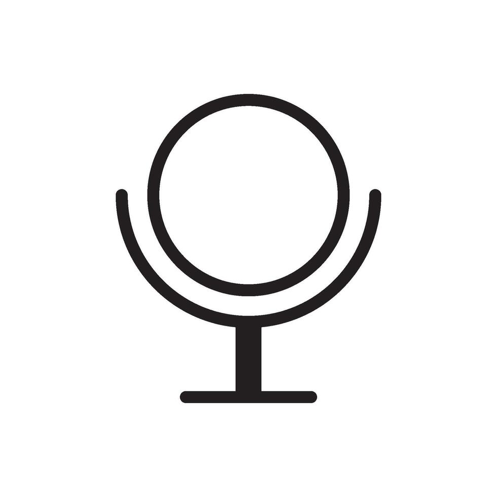 mirror icon vector design template