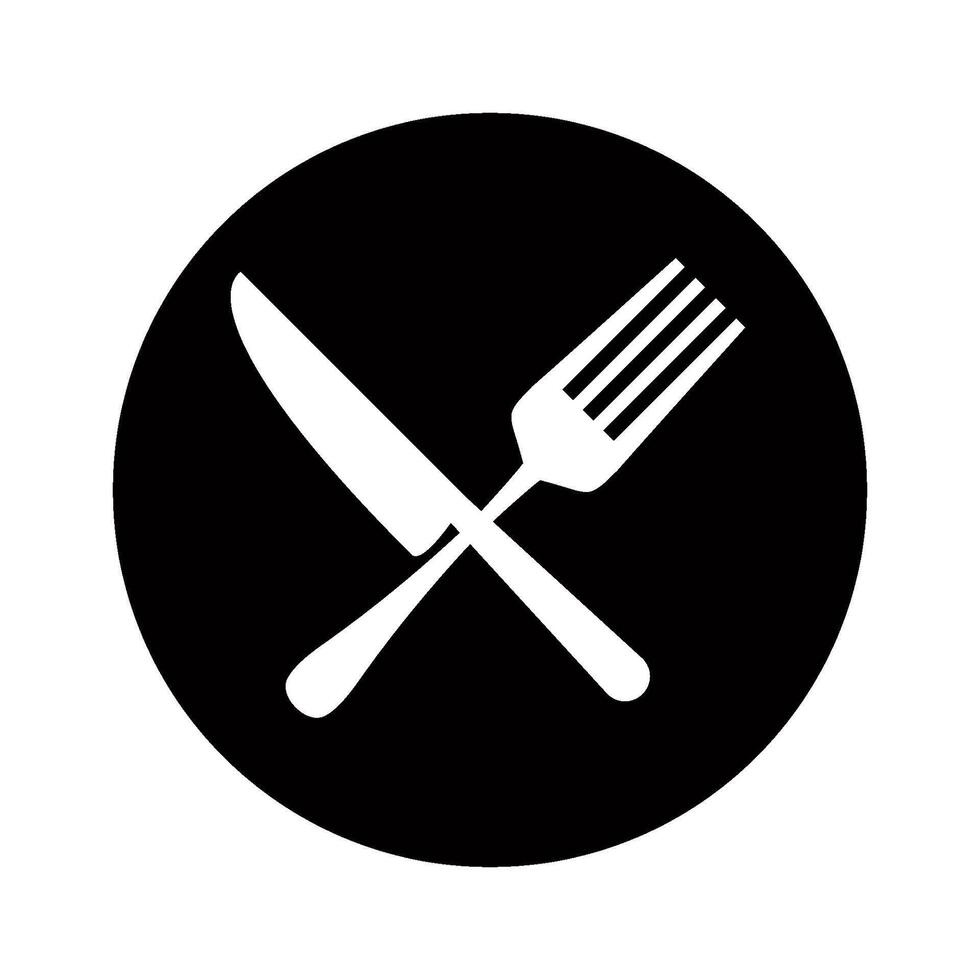 spoon and fork icon vector design template