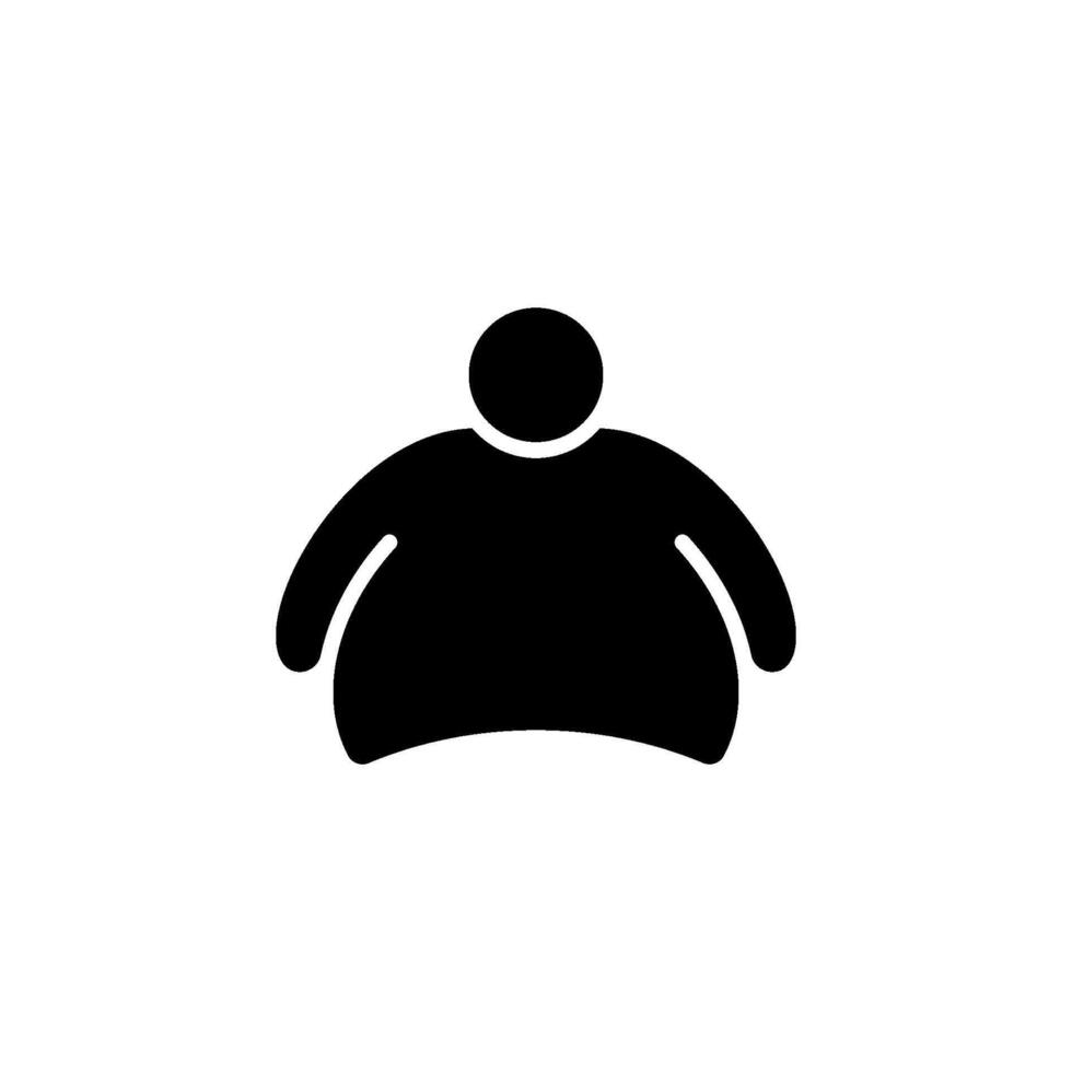 obesity icon vector design templates