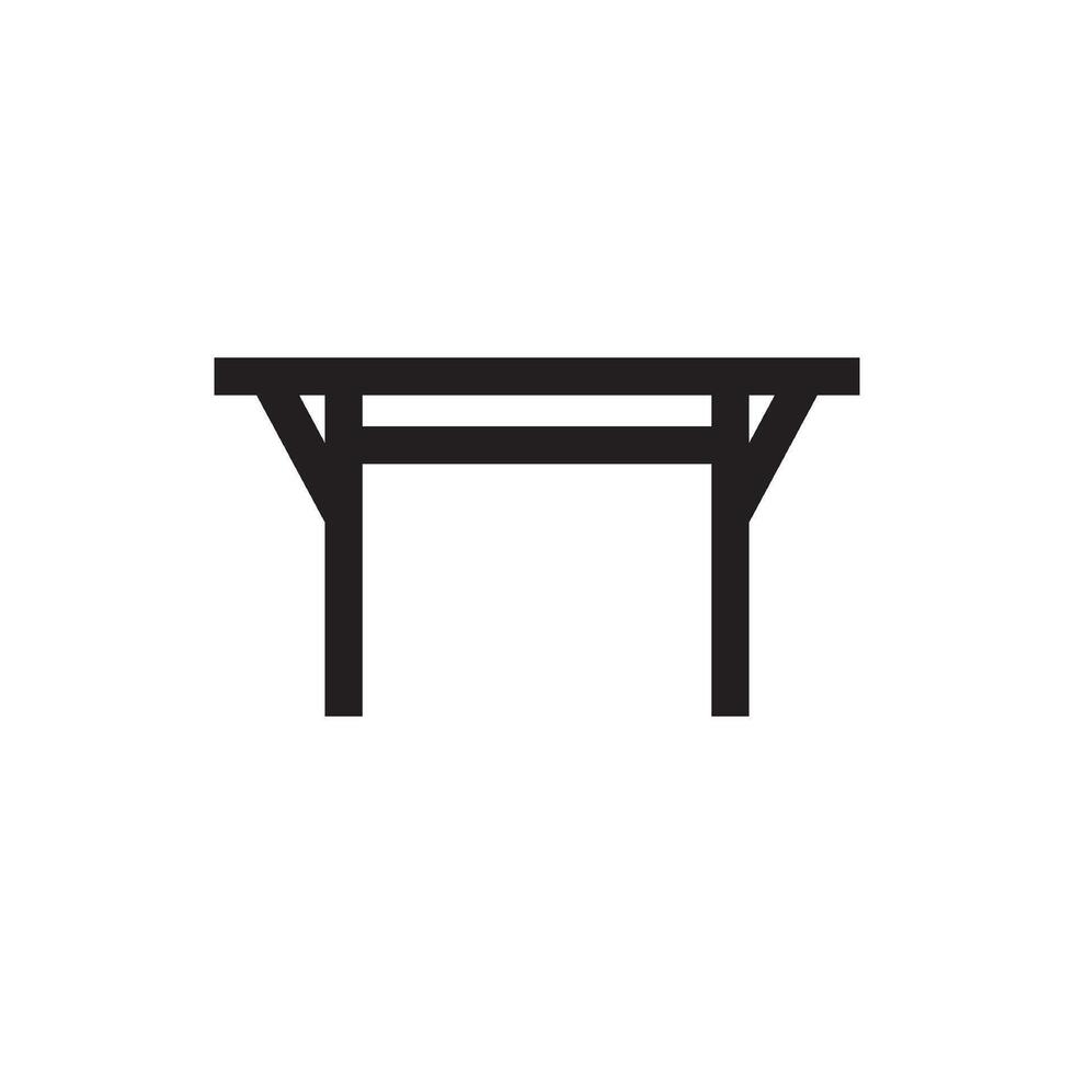 furniture table icon vector design template