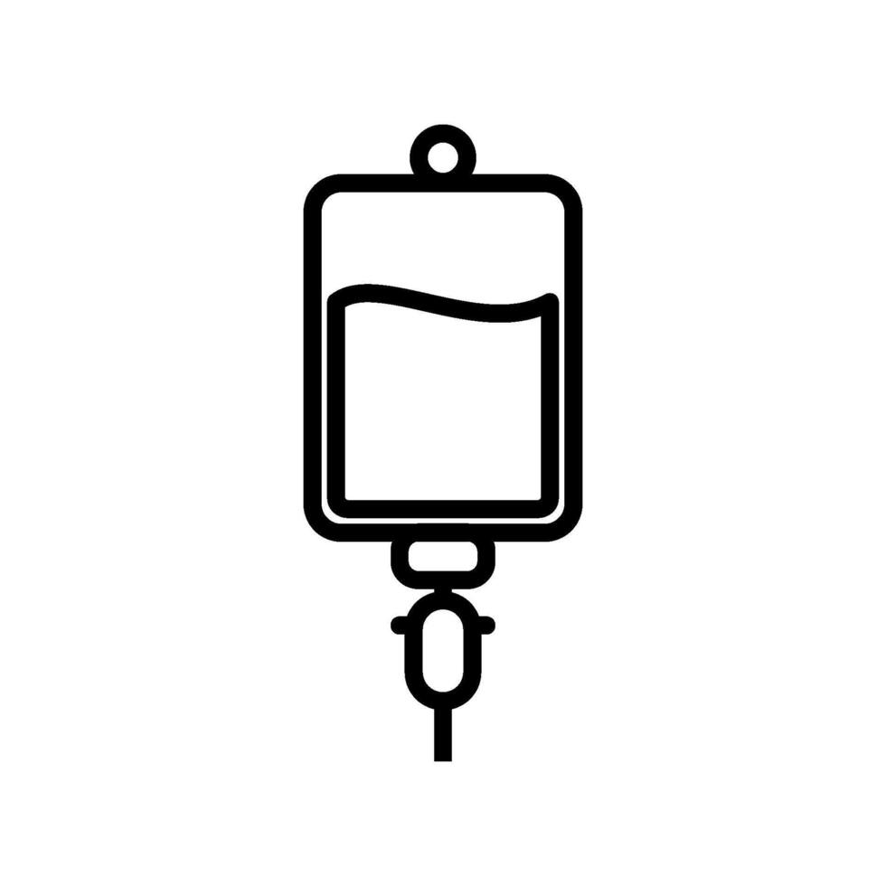 Medical infuse blood bag icon vector design template