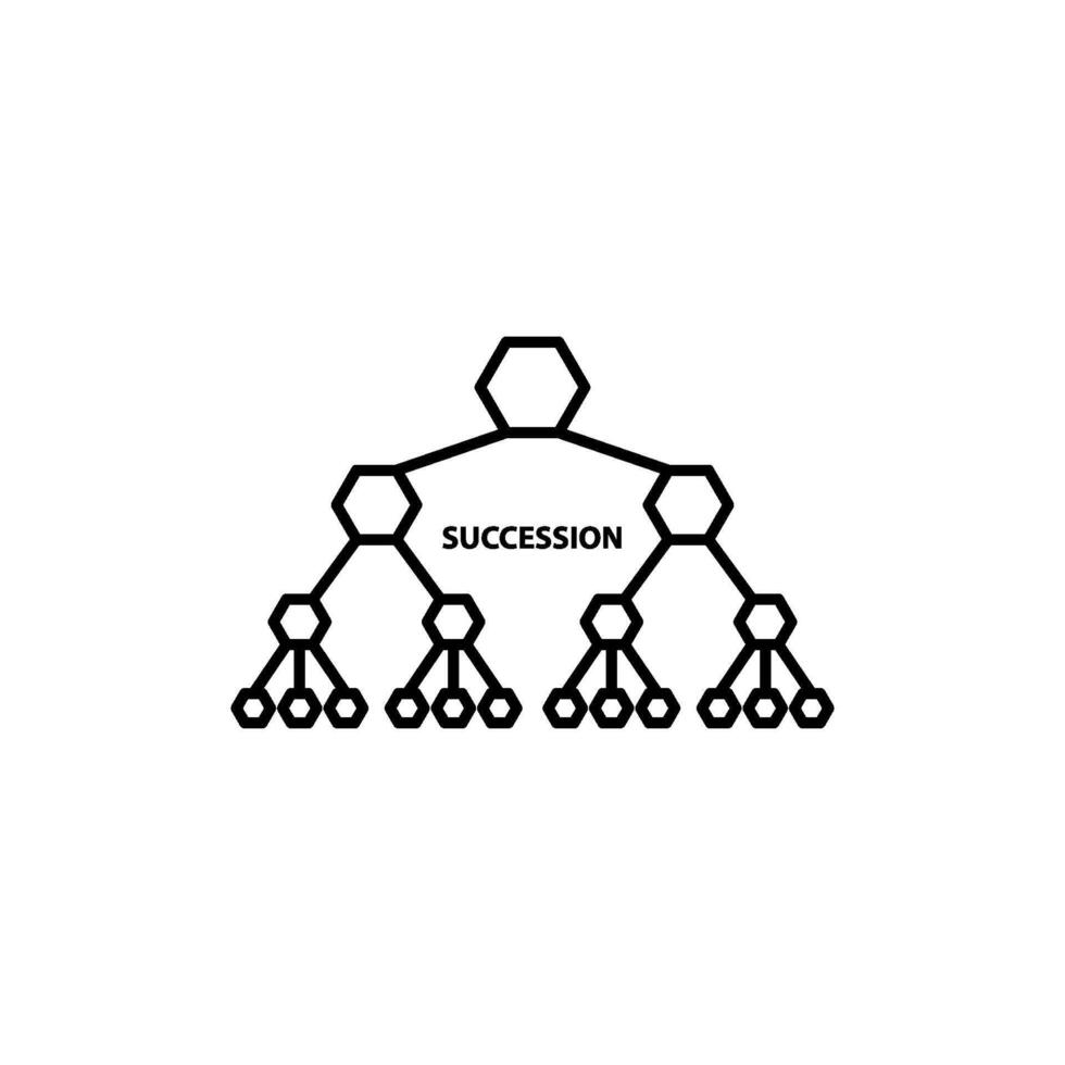 succession icon vector design templates