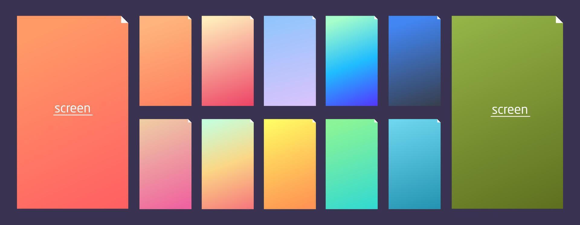 Soft pastel gradient smooth and vibrant color background vector