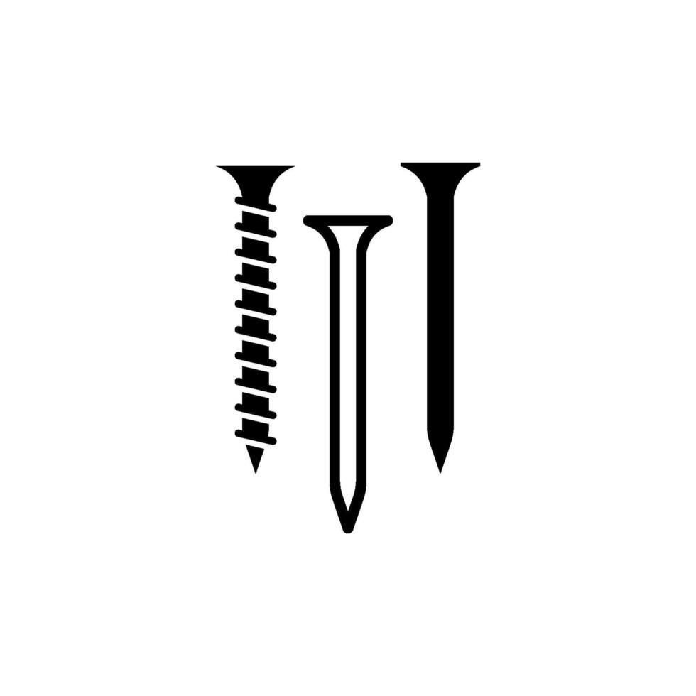 Metal Nail Icon vector design templates