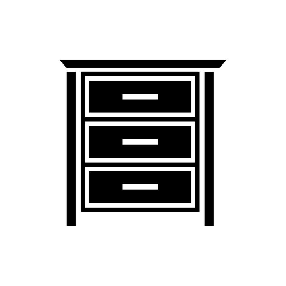 furniture Cupboard wardrobe icon vector design template