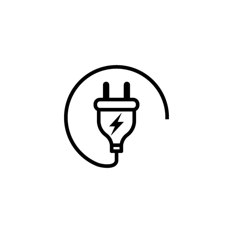plug cable icon vector design template