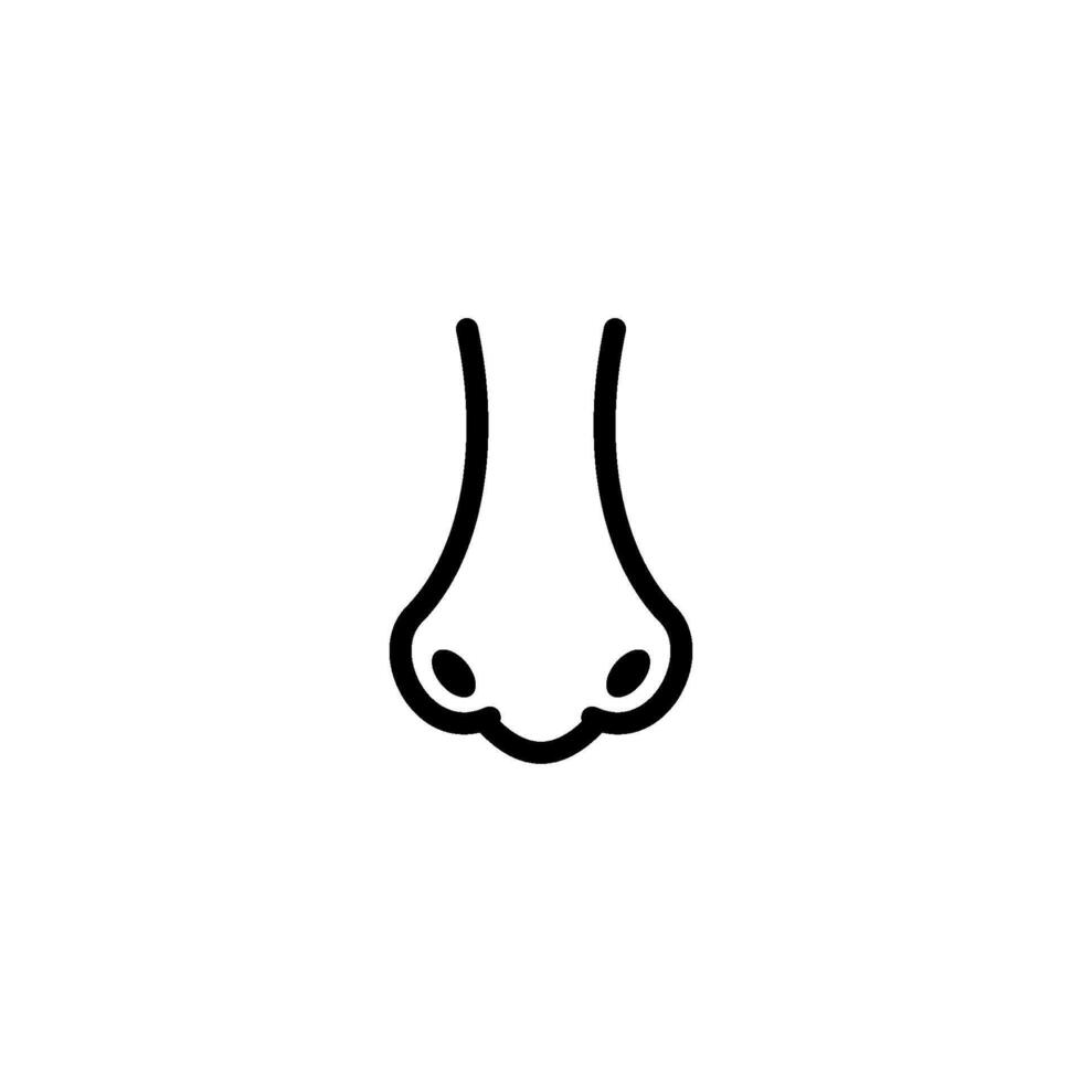 nose icon vector design template simple