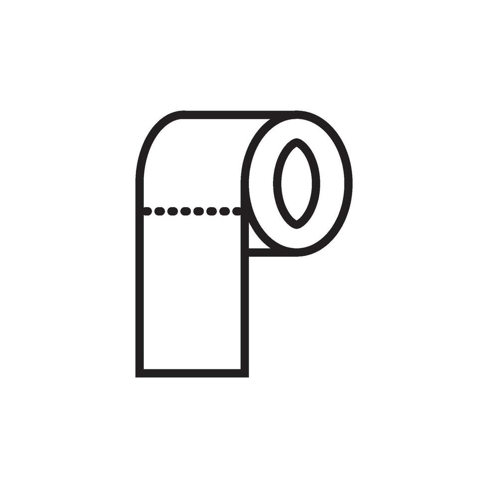 toilet tissue icon vector design templates