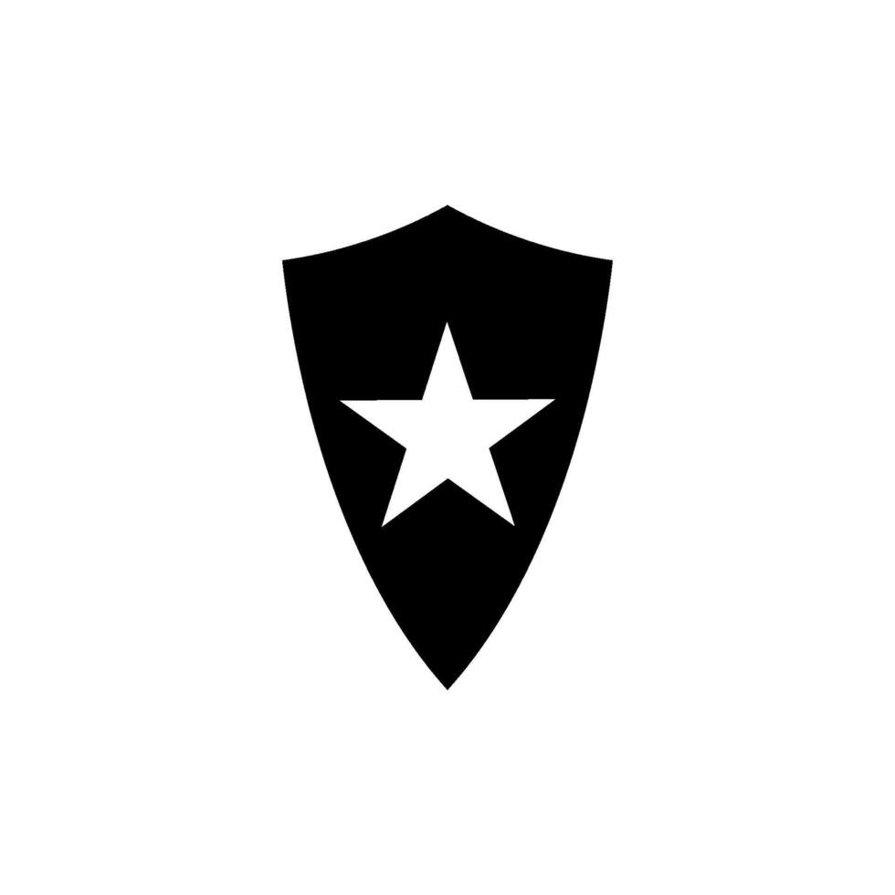 star shield Icon Vector Design Template