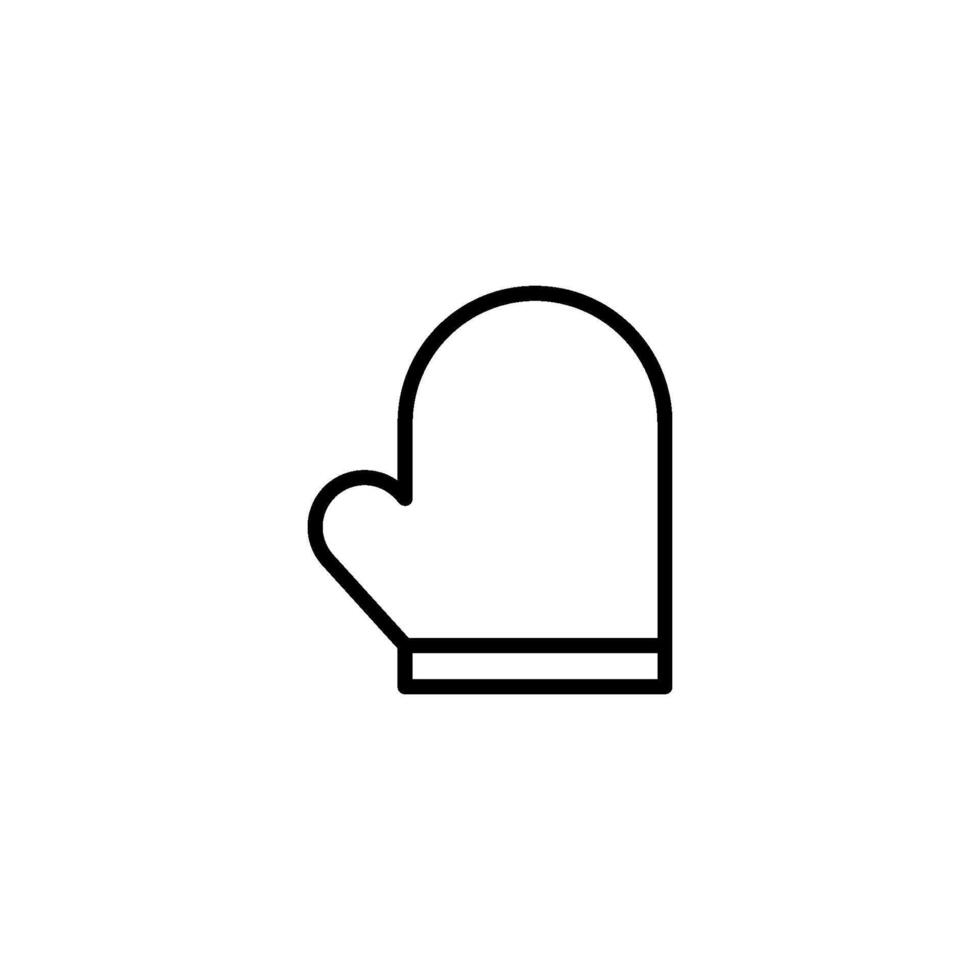 oven mitt icon vector design templates
