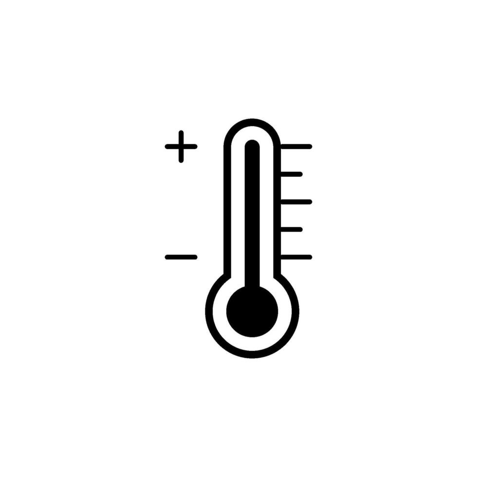 Thermometer Icon Vector Design Template