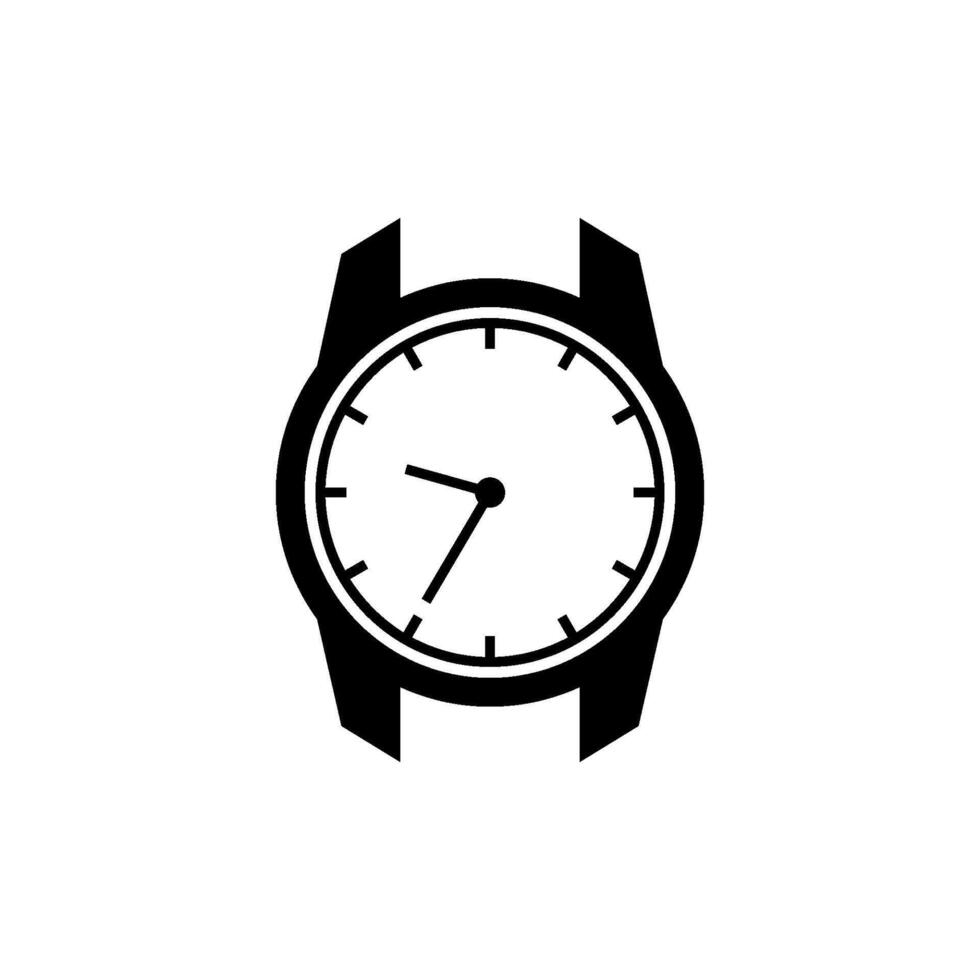 watch and clock time icon vector design template