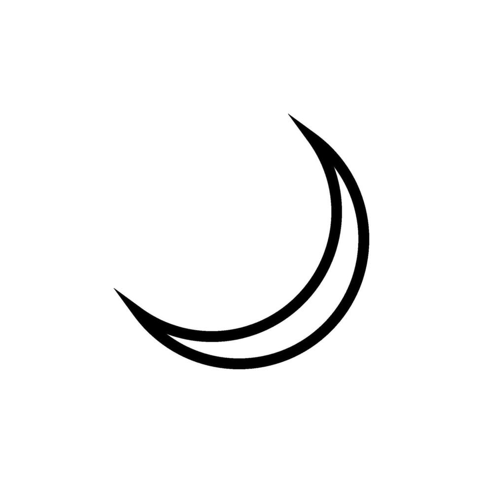 moon icon vector design template