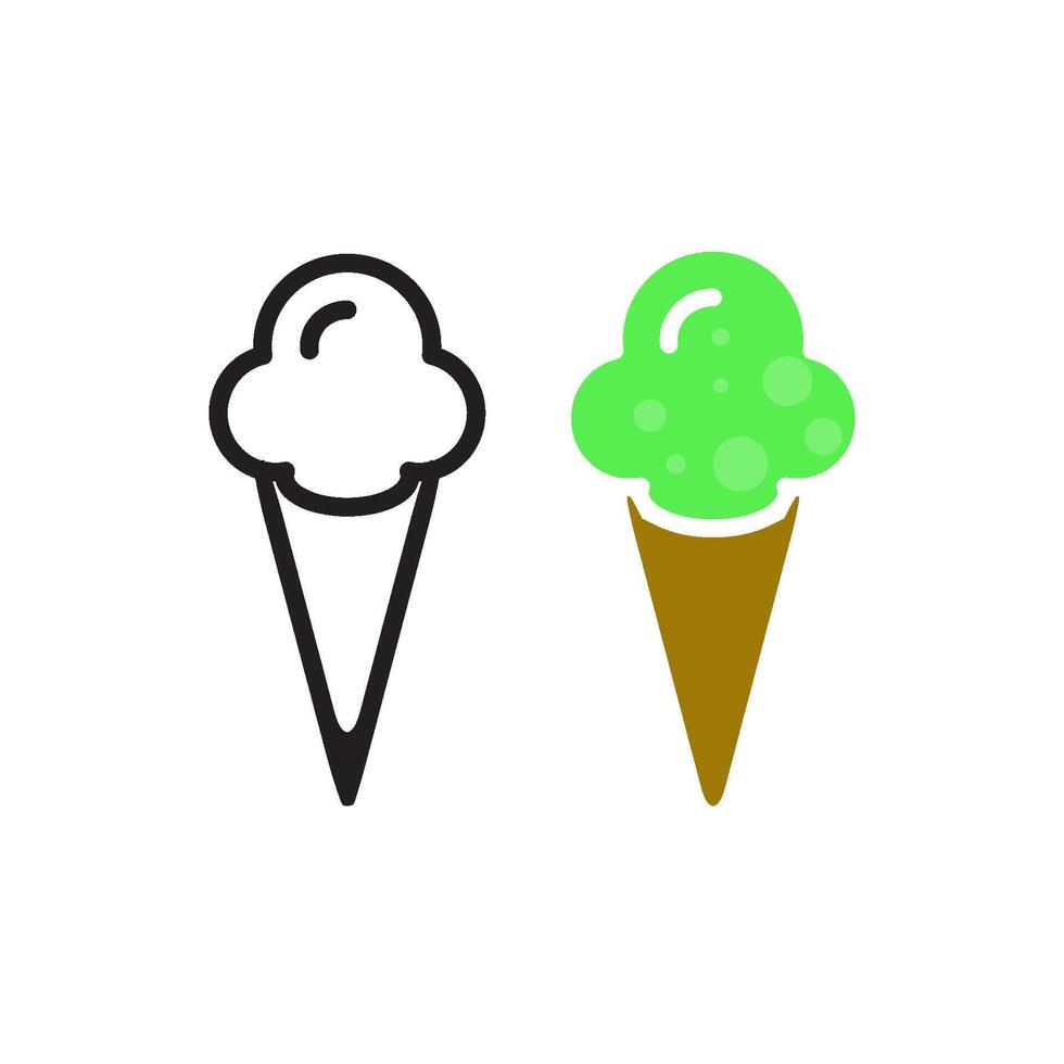 ice cream icon design vector templates